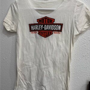 Harley-Davidson White Tee with Bold Logo